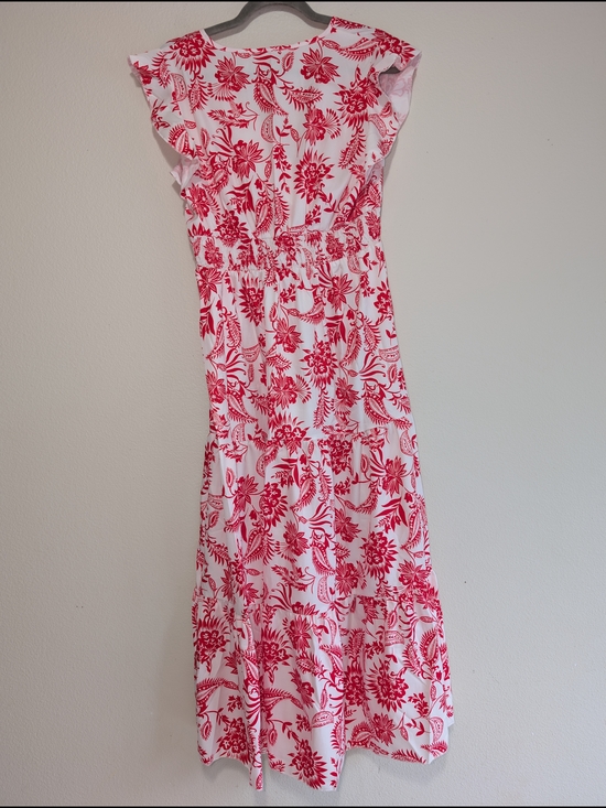 Floral Maxi Dress With Empire Waist Size Large - Picture 5 of 7